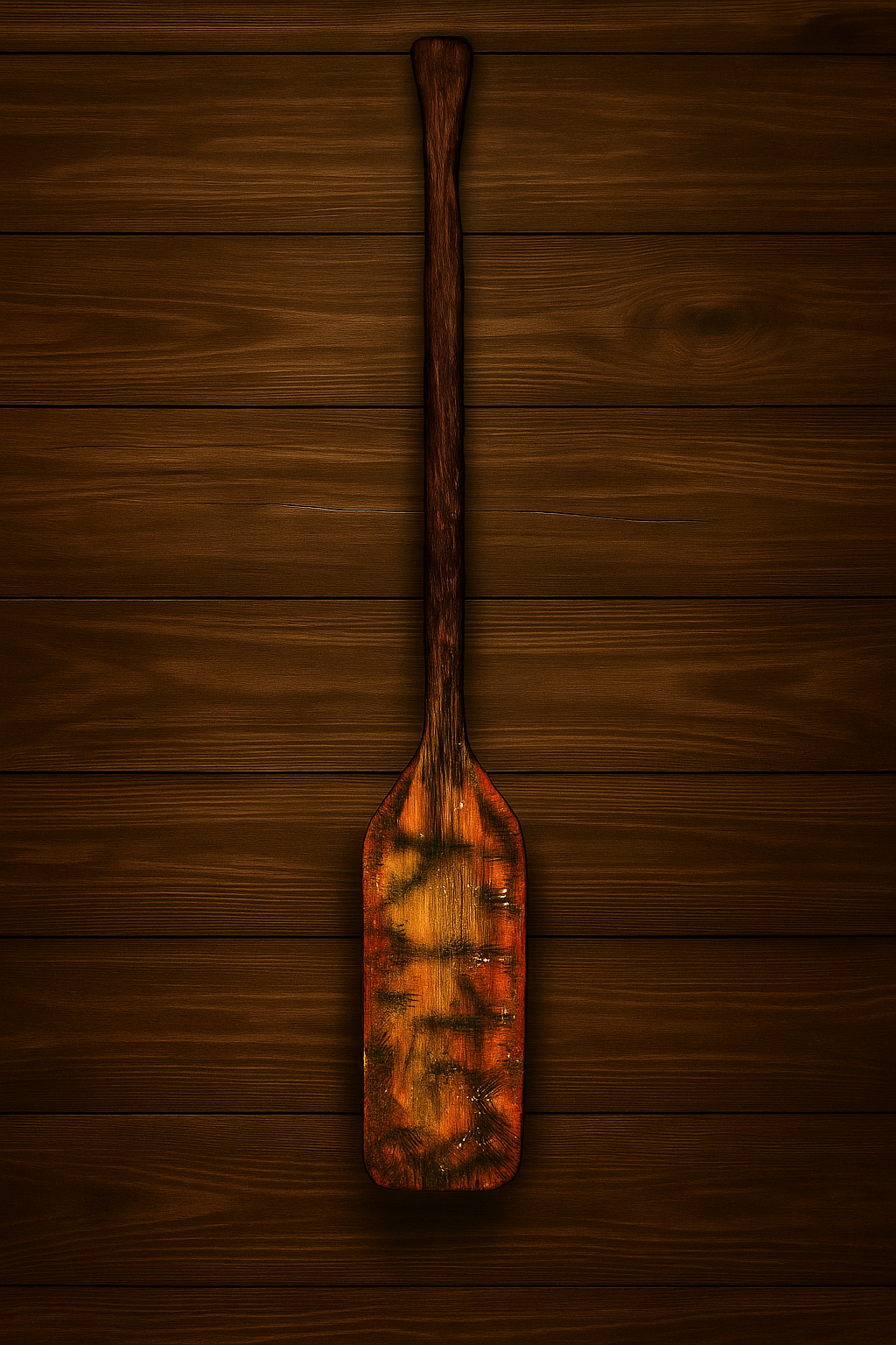 Handcrafted Canoe Paddle - Flamebearer (Oak)